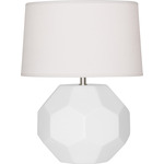 Franklin Table Lamp - Matte Daisy / Oyster Linen