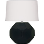 Franklin Table Lamp - Obsidian / Oyster Linen