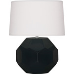 Franklin Table Lamp - Obsidian / Oyster Linen
