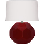 Franklin Table Lamp - Sangria / Oyster Linen