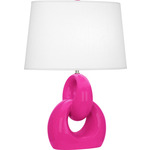 Fusion Table Lamp - Razzle Rose / Oyster Linen