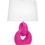 Fusion Table Lamp - Razzle Rose / Oyster Linen