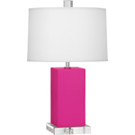 Harvey Table Lamp - Razzle Rose / Oyster Linen