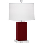 Harvey Table Lamp - Sangria / Oyster Linen