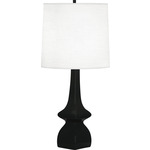 Jasmine Table Lamp - Obsidian / Oyster Linen