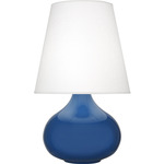 June Table Lamp - Cobalt / Oyster Linen