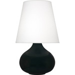June Table Lamp - Obsidian / Oyster Linen