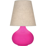 June Table Lamp - Razzle Rose / Buff Linen