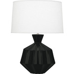 Orion Table Lamp - Obsidian / Oyster Linen