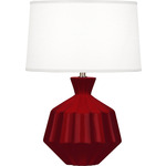 Orion Table Lamp - Sangria / Oyster Linen