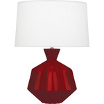 Orion Table Lamp - Sangria / Oyster Linen