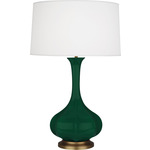 Pike Table Lamp - Jungle / Pearl Dupioni