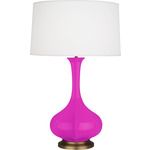 Pike Table Lamp - Razzle Rose / Pearl Dupioni