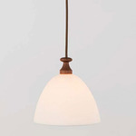 Del Playa Cord Pendant - White Oak / Bone China