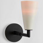 Grace Wall Sconce - Matte Black / Hand Thrown Ceramic