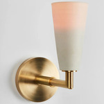 Grace Wall Sconce - Unlacquered Brass / Hand Thrown Ceramic
