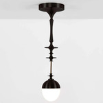 Rue Sala Pendant - Oil Rubbed Bronze / Opal