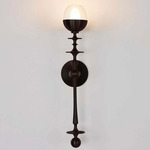 Rue Sala Wall Sconce - Oil Rubbed Bronze / Clear