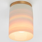 Surface Ceiling Light - Brass / Hand Thrown Ceramic