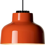 M64 Pendant - Black / Reddish Orange