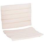 Rib Outdoor Dining Chair Cushion - Cream