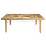 Rib Square Outdoor Lounge Table - Teak Wood