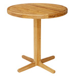 Rib Outdoor Cafe Table - Teak Wood