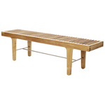 Rib Outdoor Bench - Teak Wood