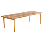 Rib Outdoor Dining Table - Teak Wood