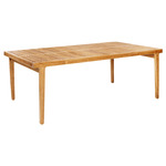 Rib Outdoor Dining Table - Teak Wood