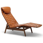 AV Egoist Chaise Longue - Walnut / Cognac Shoulder Leather