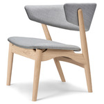 No. 7 Lounge Chair - White Pigmented Lacquer Oak / Remix Light Grey