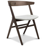 No. 9 Dining Chair - Dark Oiled Oak / Remix Light Grey