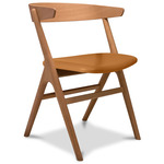 No. 9 Dining Chair - Natural Oiled Oak / Victory Cognac Leather