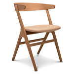 No. 9 Dining Chair - Natural Oiled Oak / Spectrum Honey Leather