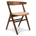 No. 9 Dining Chair - Smoked Oak / Spectrum Honey Leather