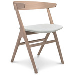 No. 9 Dining Chair - White Oiled Oak / Remix Light Grey