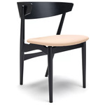 No. 7 Dining Chair - Black Beech / Spectrum Honey Leather