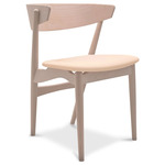 No. 7 Dining Chair - Soaped Beech / Spectrum Honey Leather