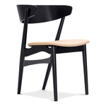 No. 7 Dining Chair - Black Oak / Spectrum Honey Leather