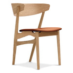 No. 7 Dining Chair - Natural Oiled Oak / Dunes Cognac Leather