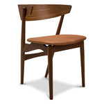 No. 7 Dining Chair - Smoked Oak / Dunes Cognac Leather