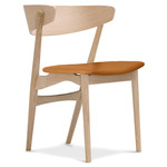 No. 7 Dining Chair - Soaped Oak / Victory Cognac Leather