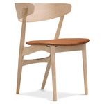 No. 7 Dining Chair - Soaped Oak / Dunes Cognac Leather