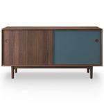 No. 11 Sideboard - Walnut / White / Blue