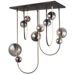 Dreamer Linear Pendant - Black Chrome / Mirror Smoke