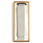 Medallion Rectangle Wall/ Ceiling Light - Gold / Crystal