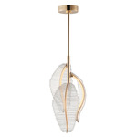 Lillet Pendant - Gold / Clear Beveled