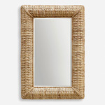 Twisted Seagrass Rectangle Mirror - Rattan