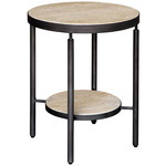Dauntless Side Table - Travertine